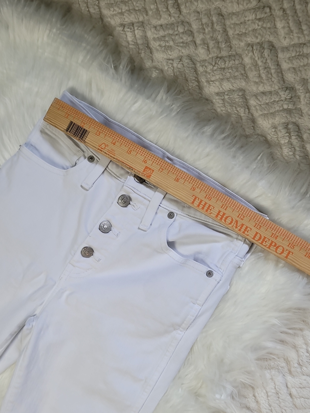 Madewell 10” High Rise Skinny Crop White 27 Jeans - Picture 8 of 10